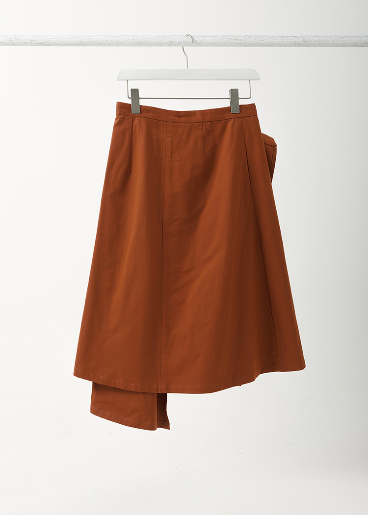 Asymmetric Wrap Skirt