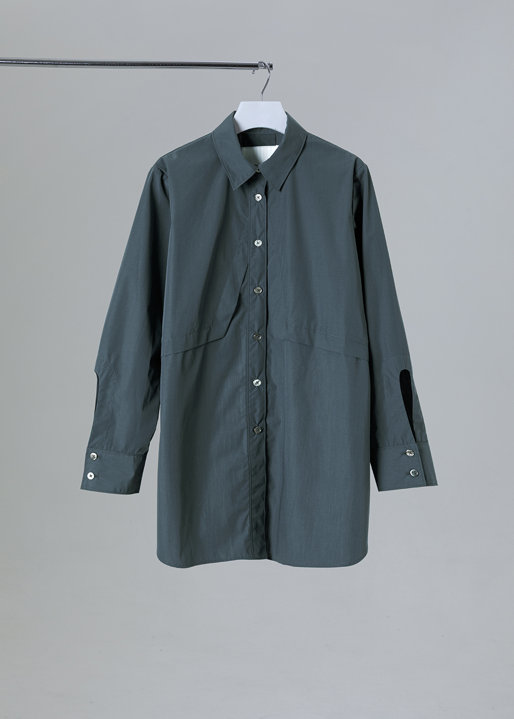 前長後短翻片襯衫