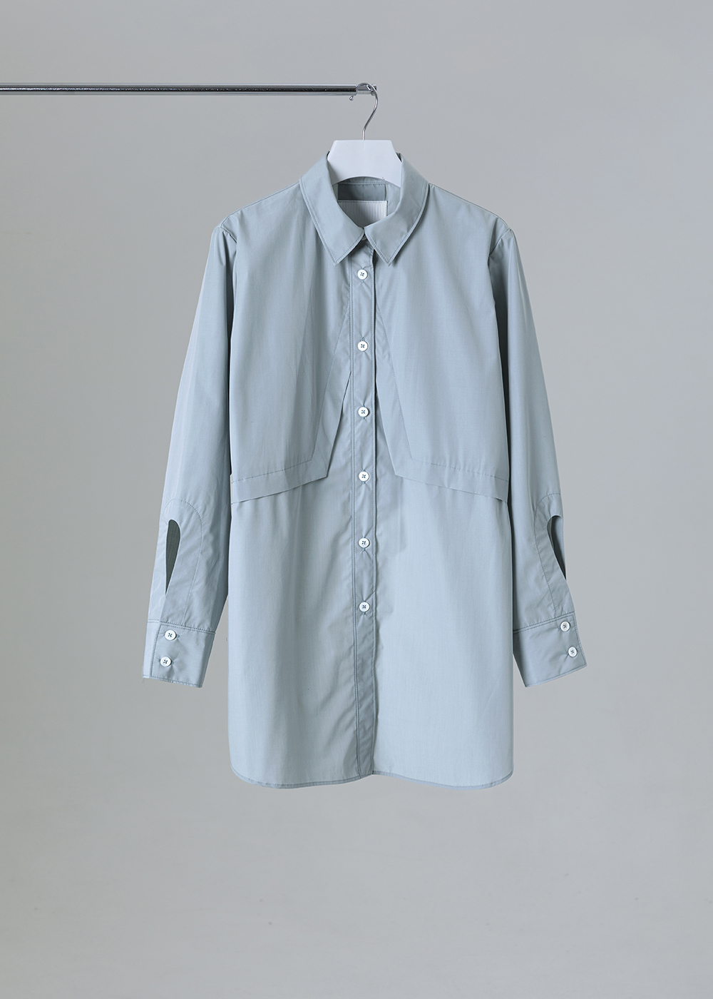 前長後短翻片襯衫