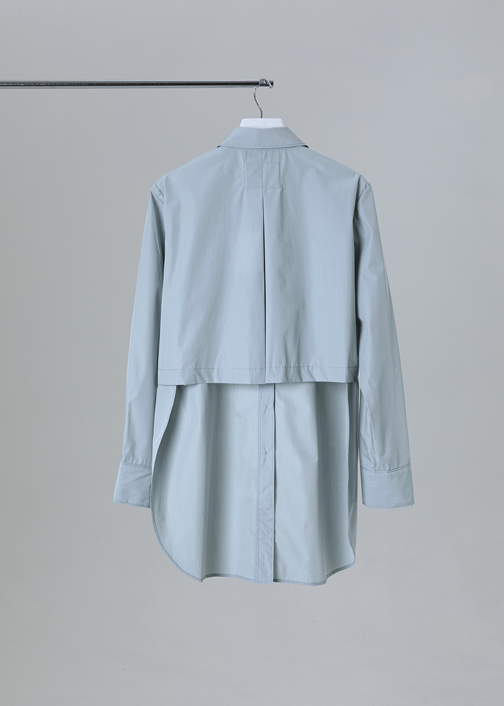 前長後短翻片襯衫