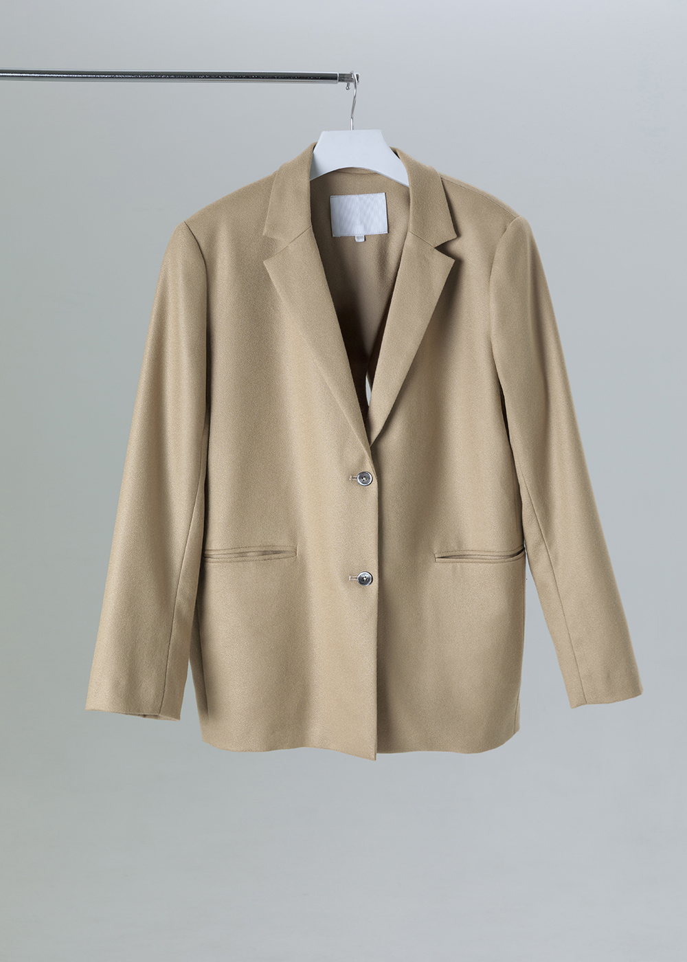 柔霧暖絨後背造型外套