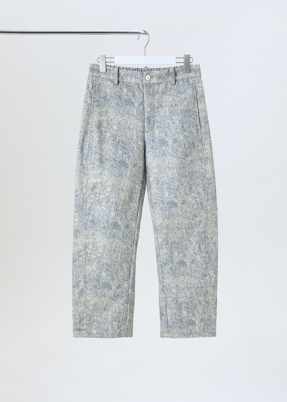 墨韻暈染牛仔長褲