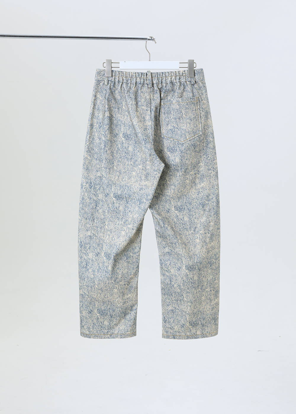 墨韻暈染牛仔長褲