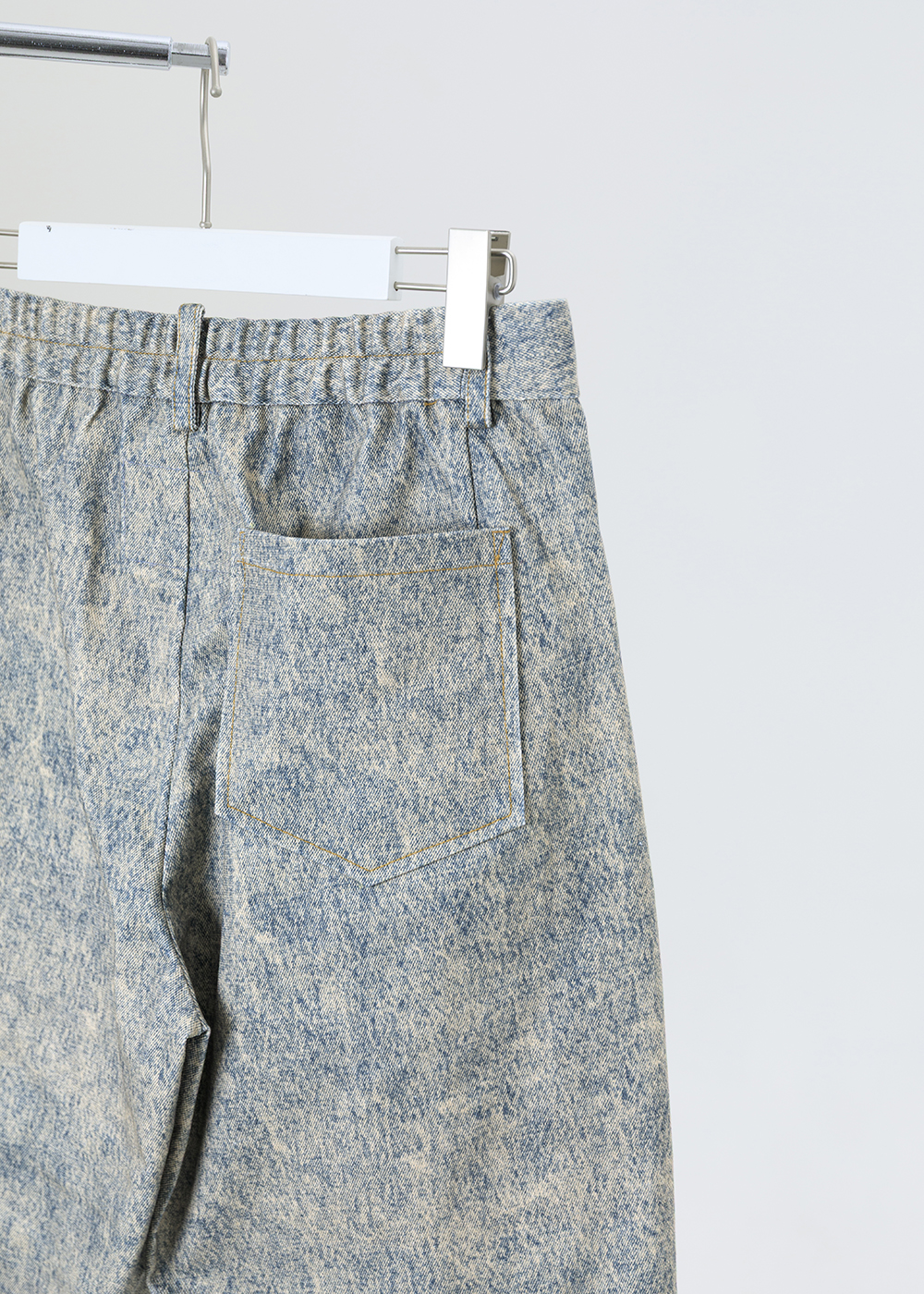 墨韻暈染牛仔長褲