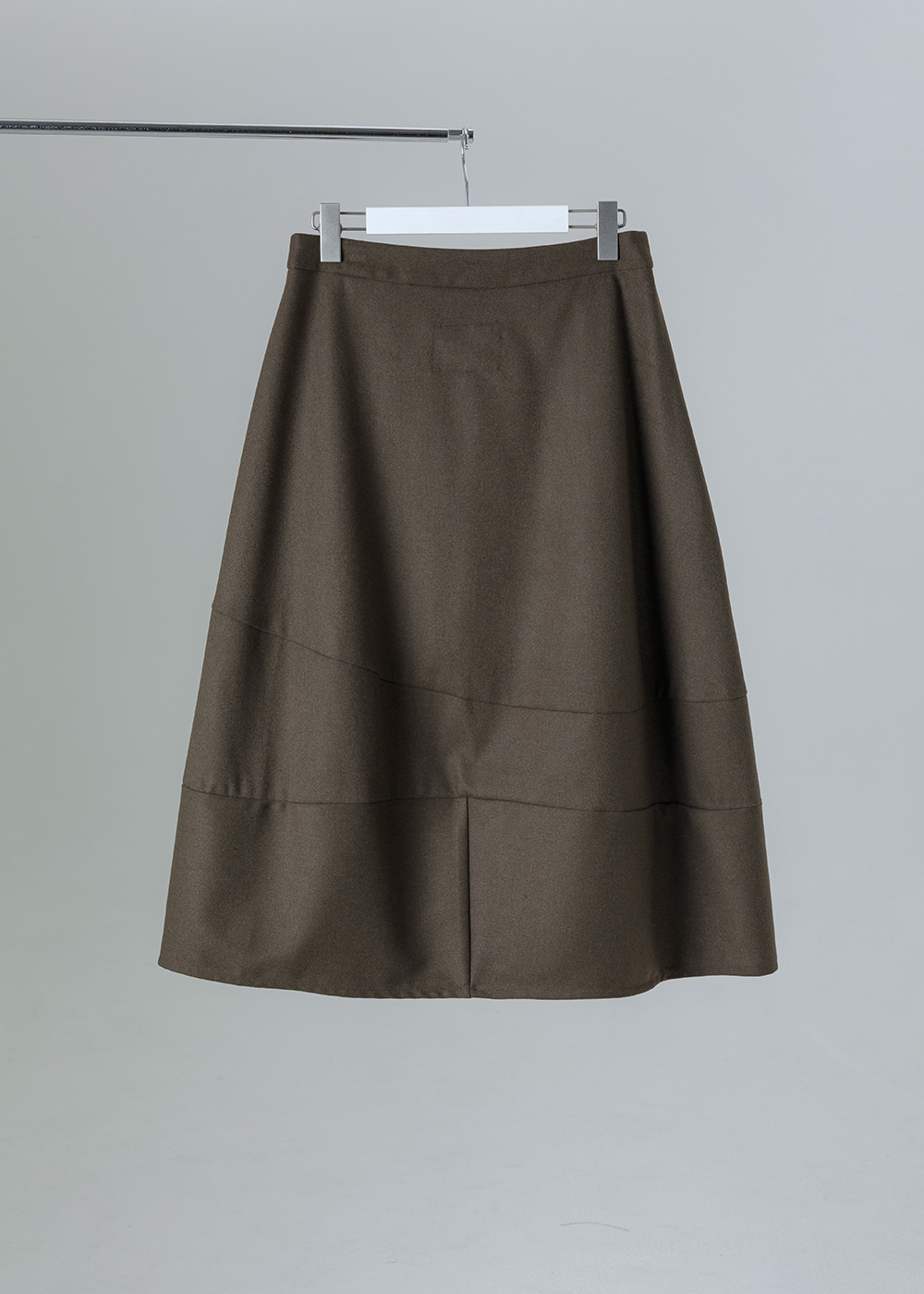 波紋不對稱拼接A字裙