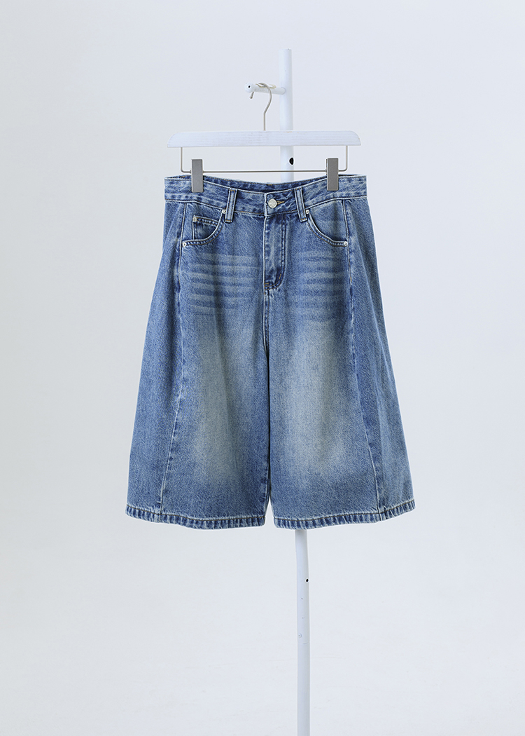 Denim Wide Shorts
