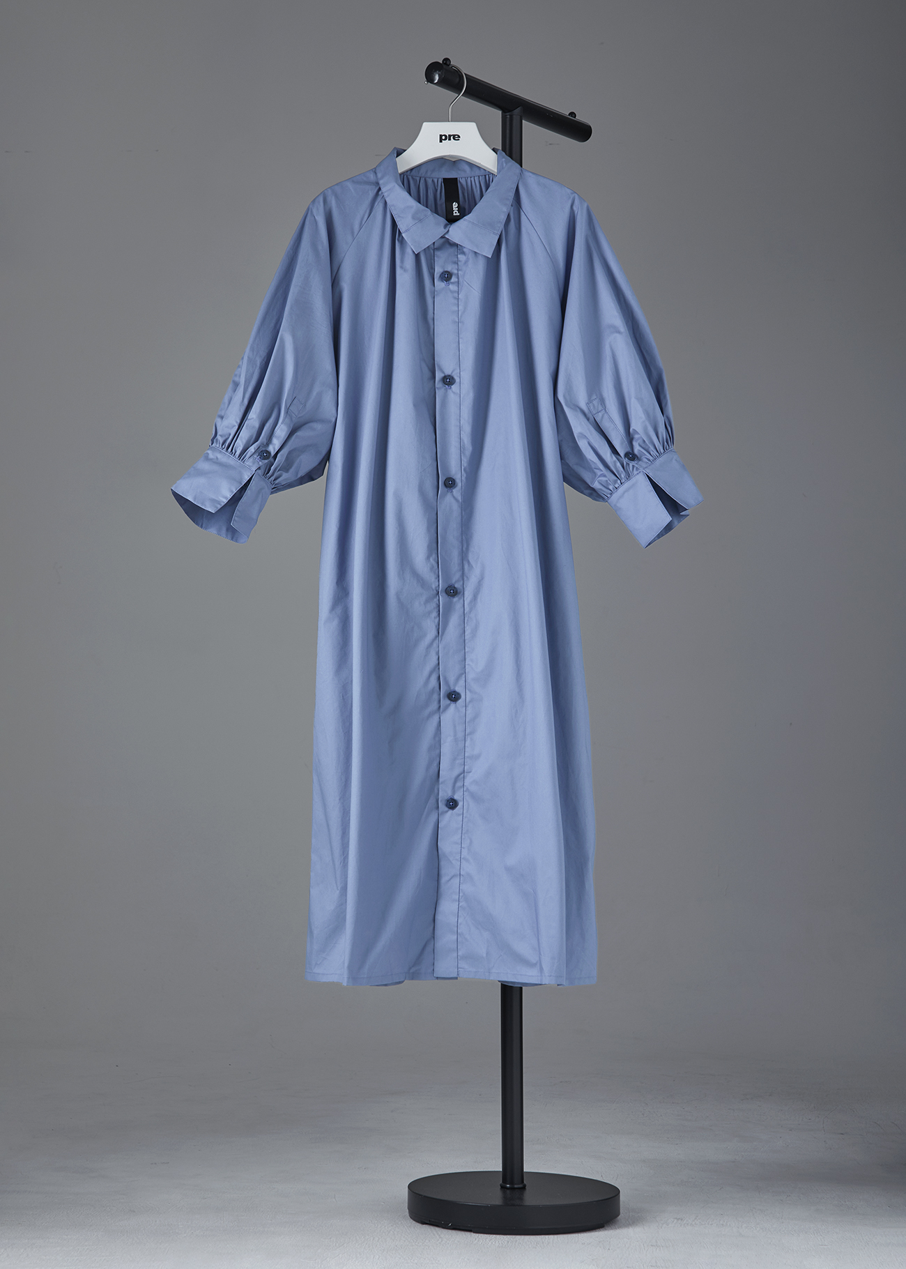 Puff Sleeve Shirt Dress