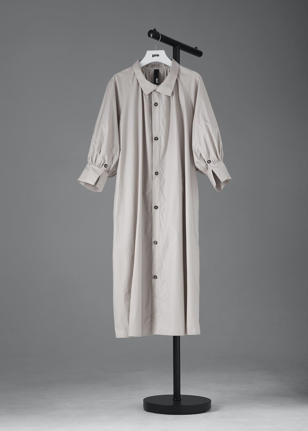 Puff Sleeve Shirt Dress