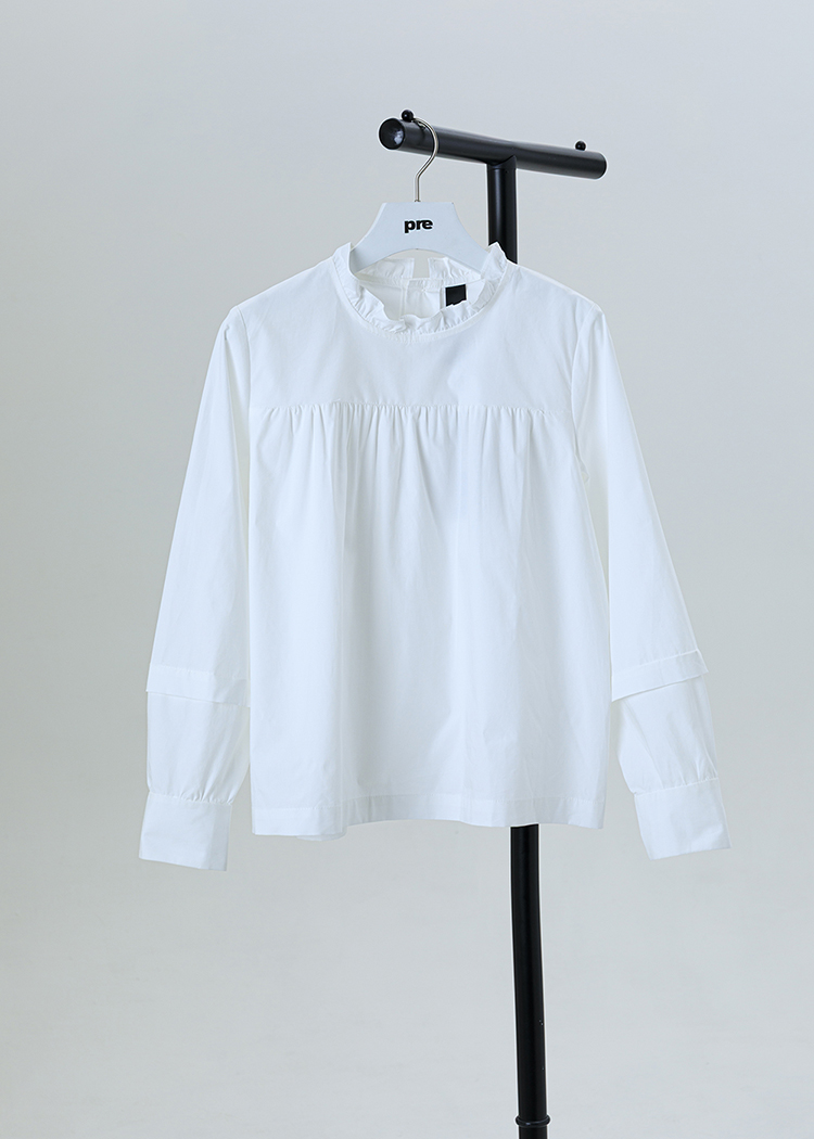 Ruffled Collar Top