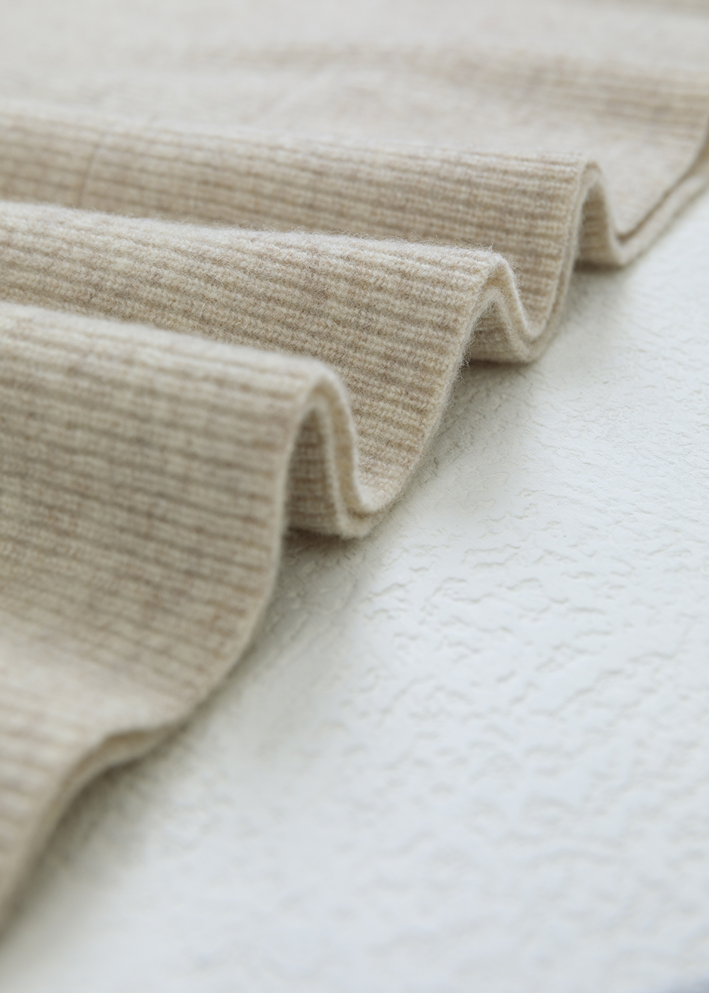 羊毛無釦飛鼠袖針織外套