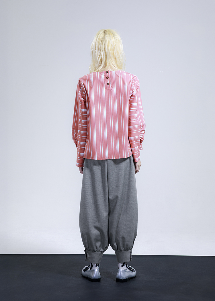 Wool balloon-leg pants