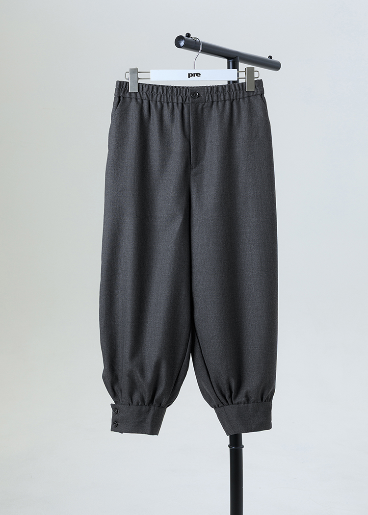 Wool balloon-leg pants