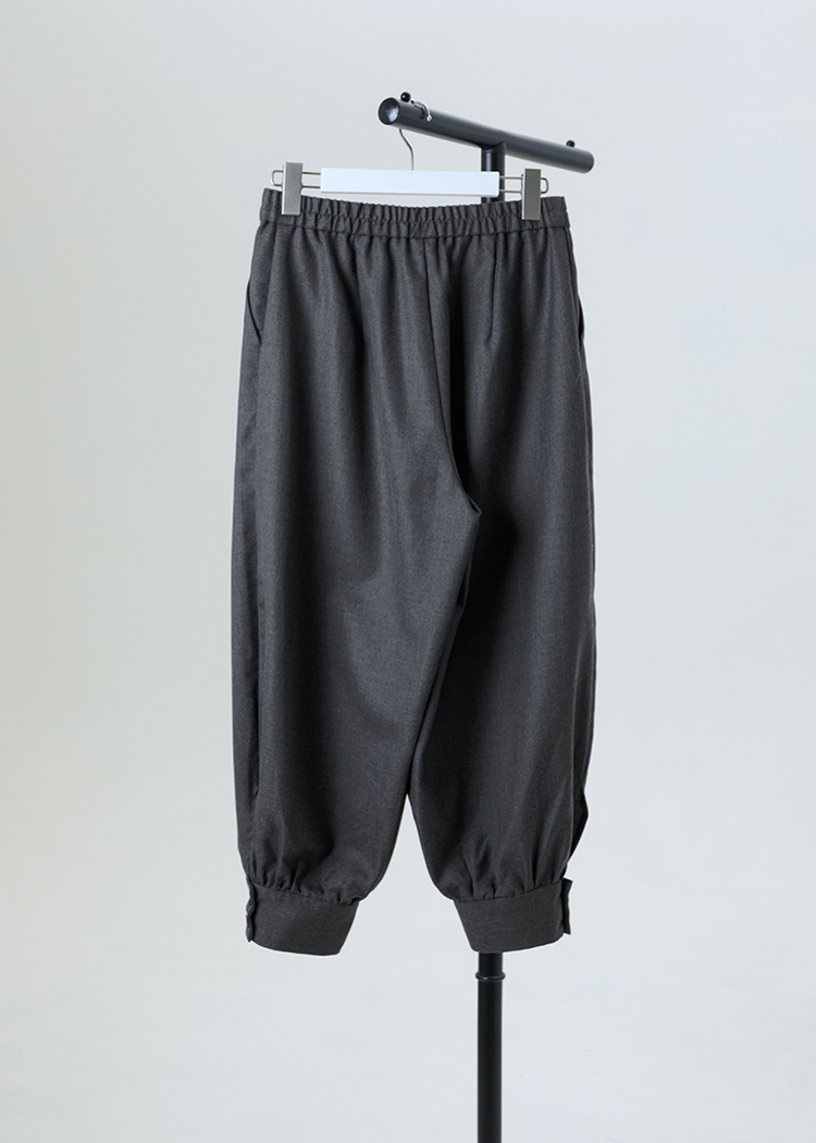 Wool balloon-leg pants