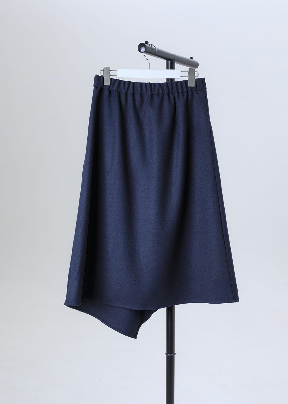 毛料墨影不對稱解構拼接半身裙