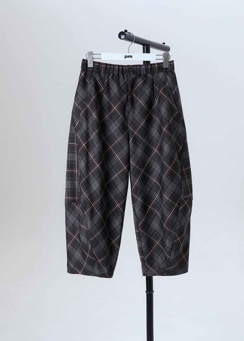 蘇格蘭斜裁立體氣球褲