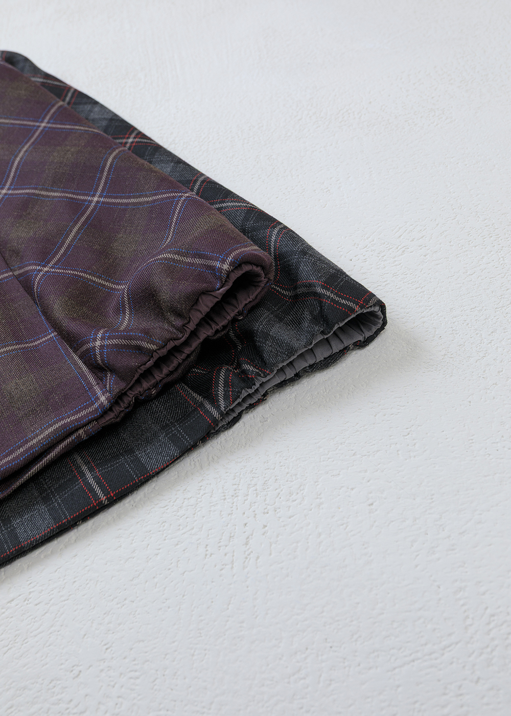 蘇格蘭拼接格紋立體花苞裙