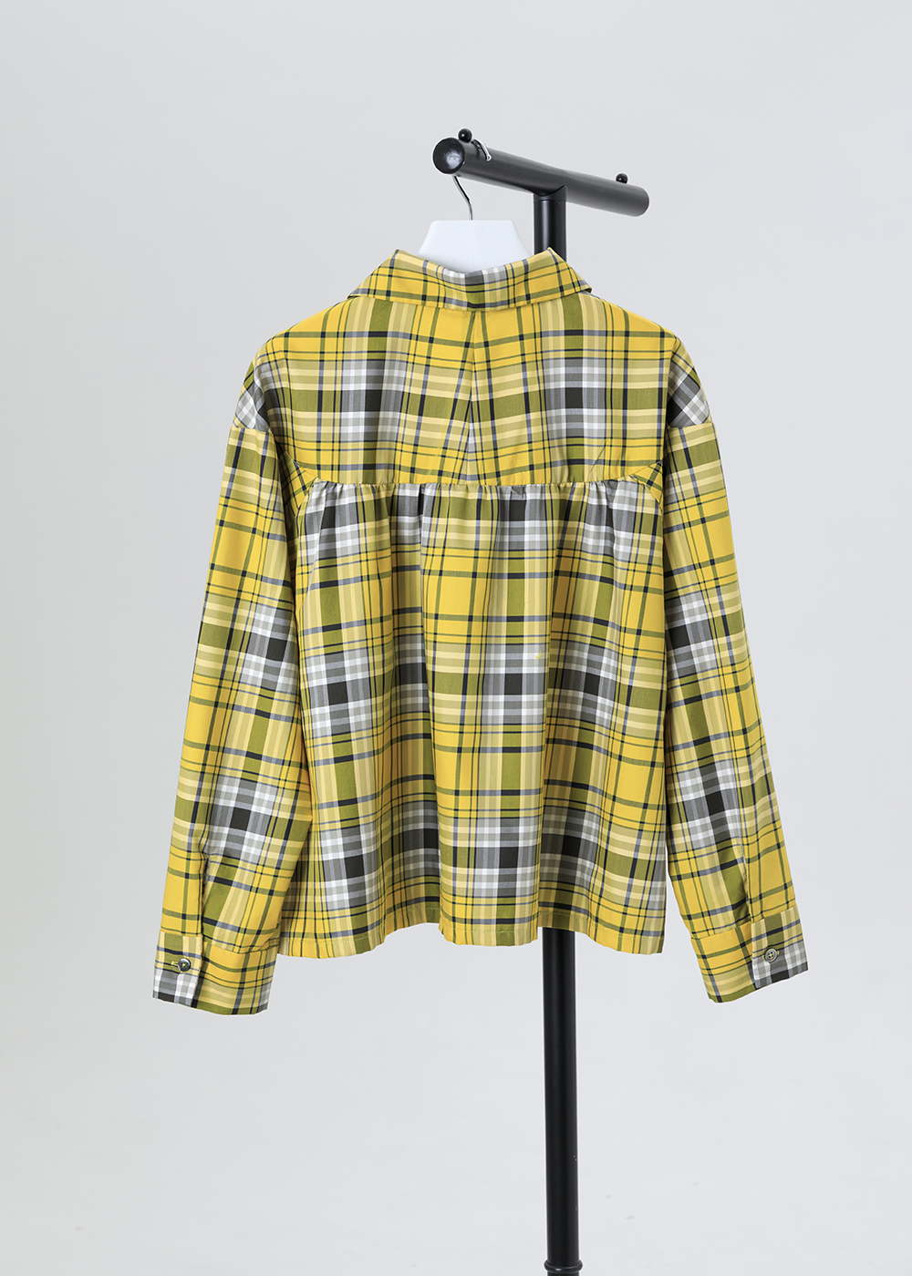 圓弧領微傘狀襯衫