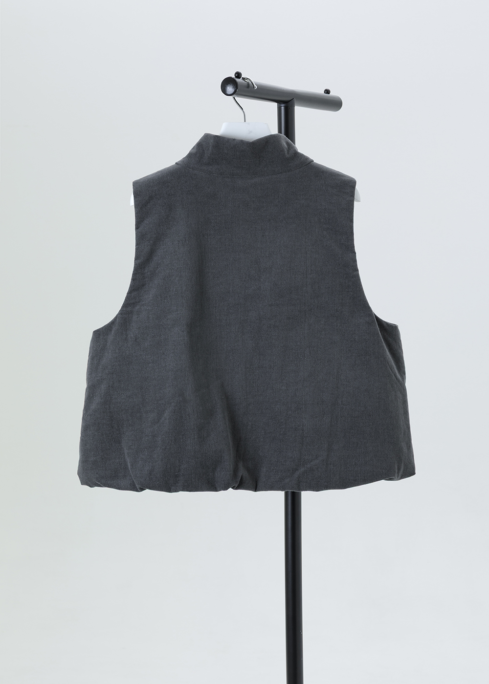 雙材質立領鋪棉背心