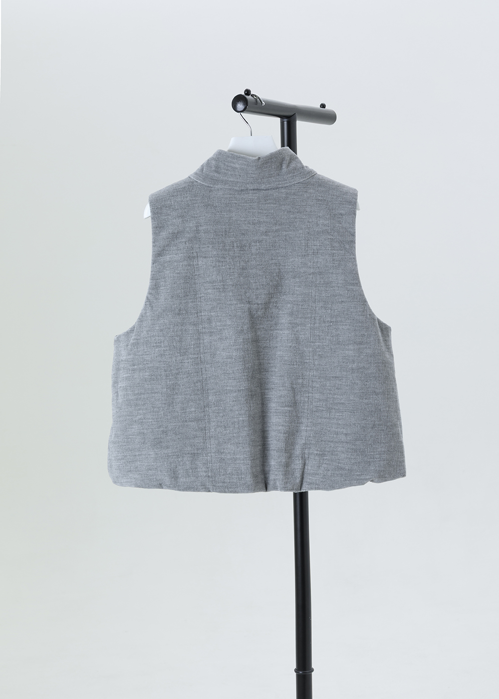 雙材質立領鋪棉背心