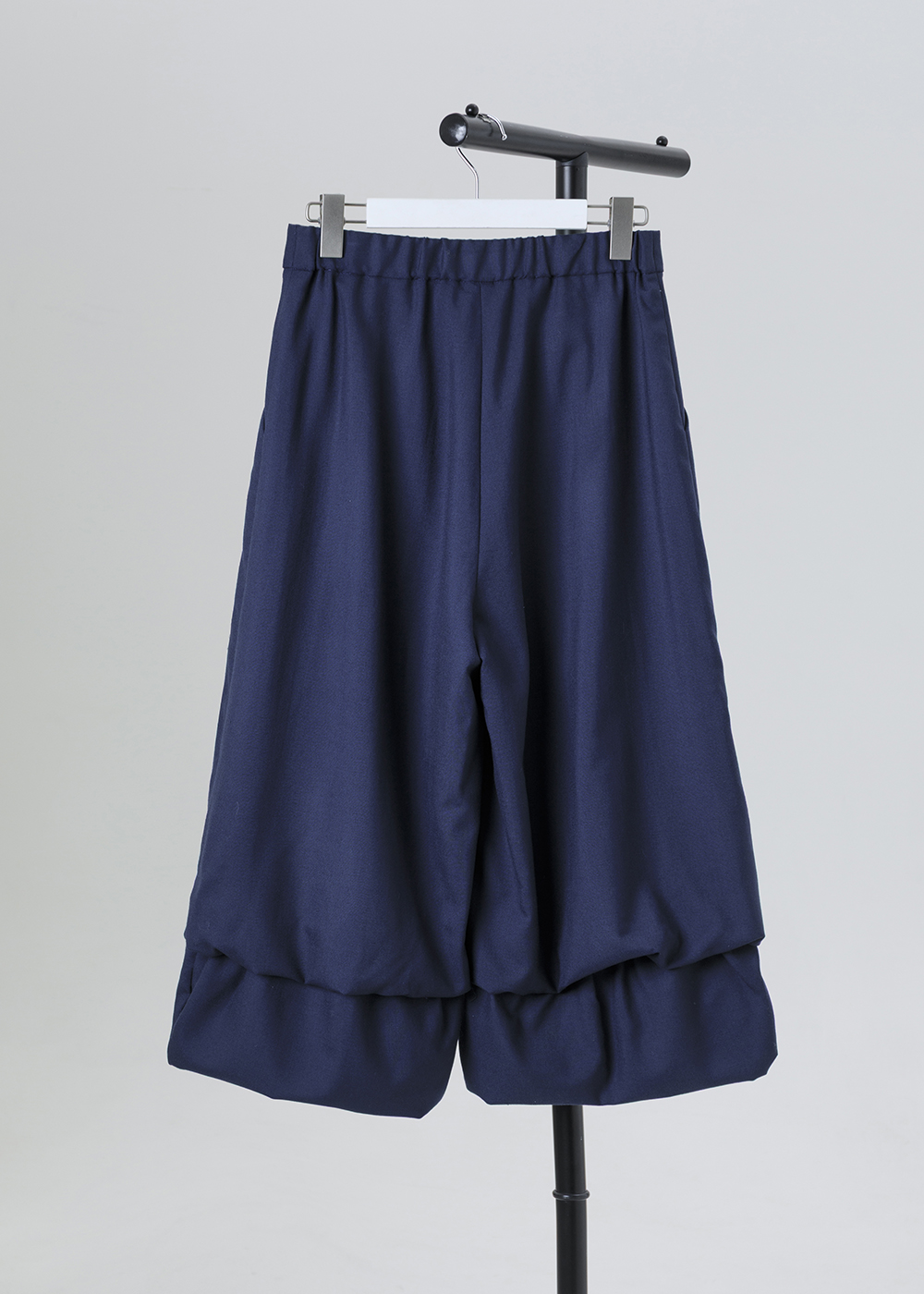 漫行雙層泡襬寬版長褲