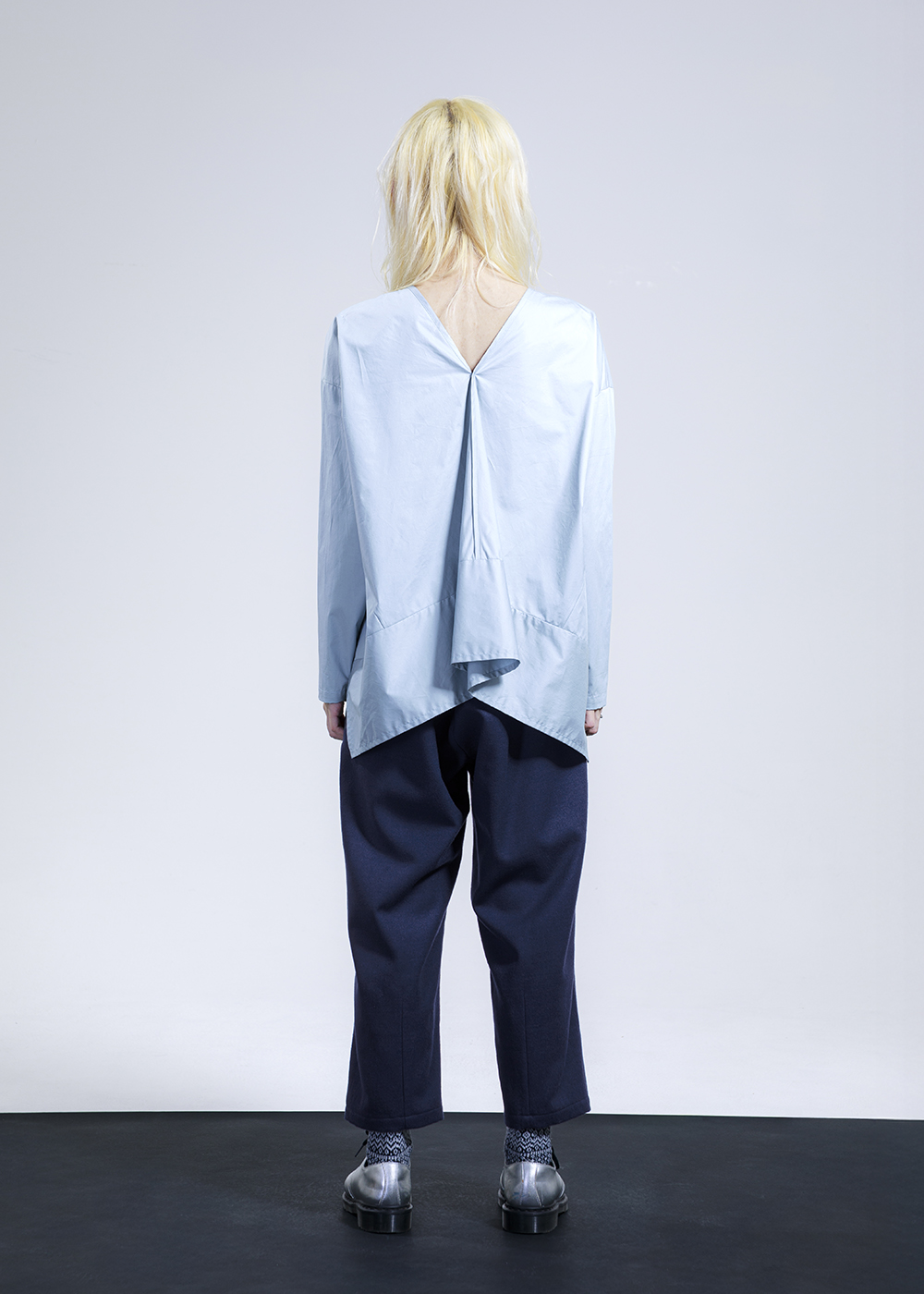 毛料修身剪裁西裝褲