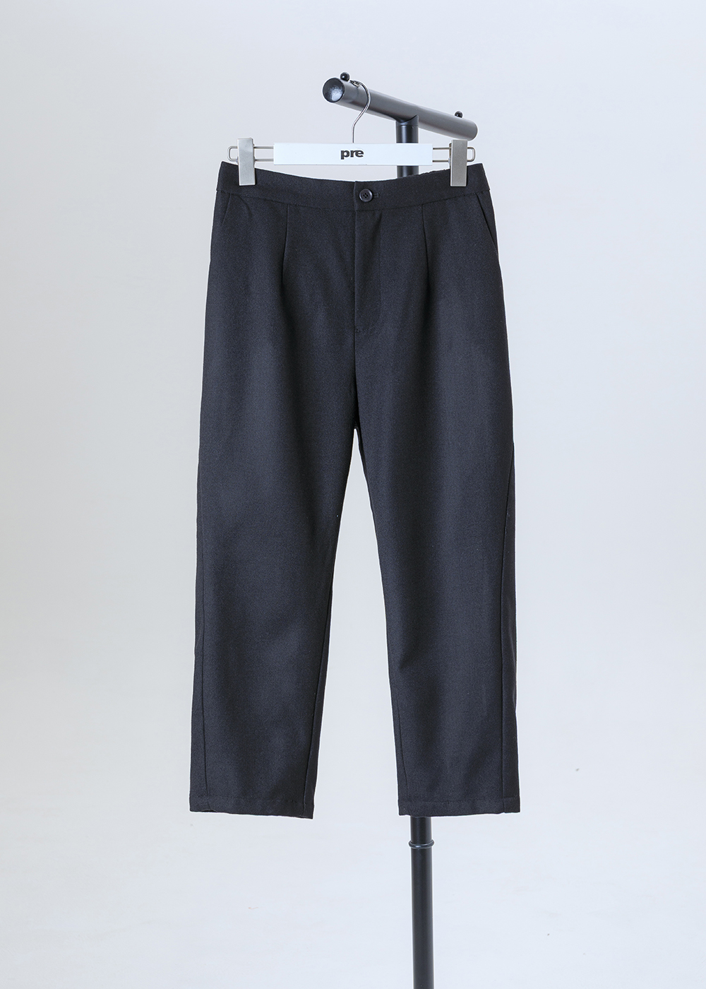 毛料修身剪裁西裝褲