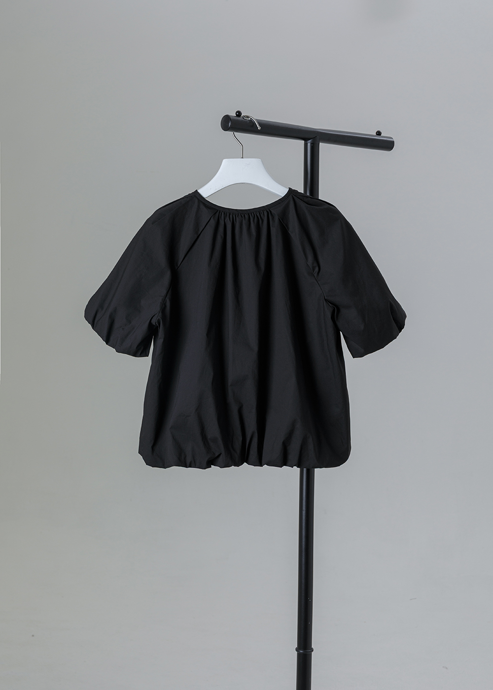 立體抽皺拉克蘭短袖上衣