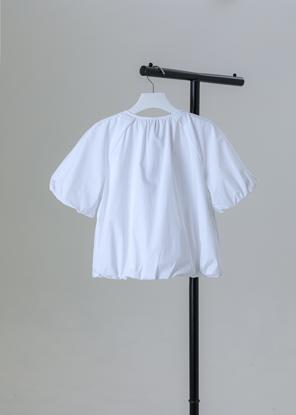 立體抽皺拉克蘭短袖上衣