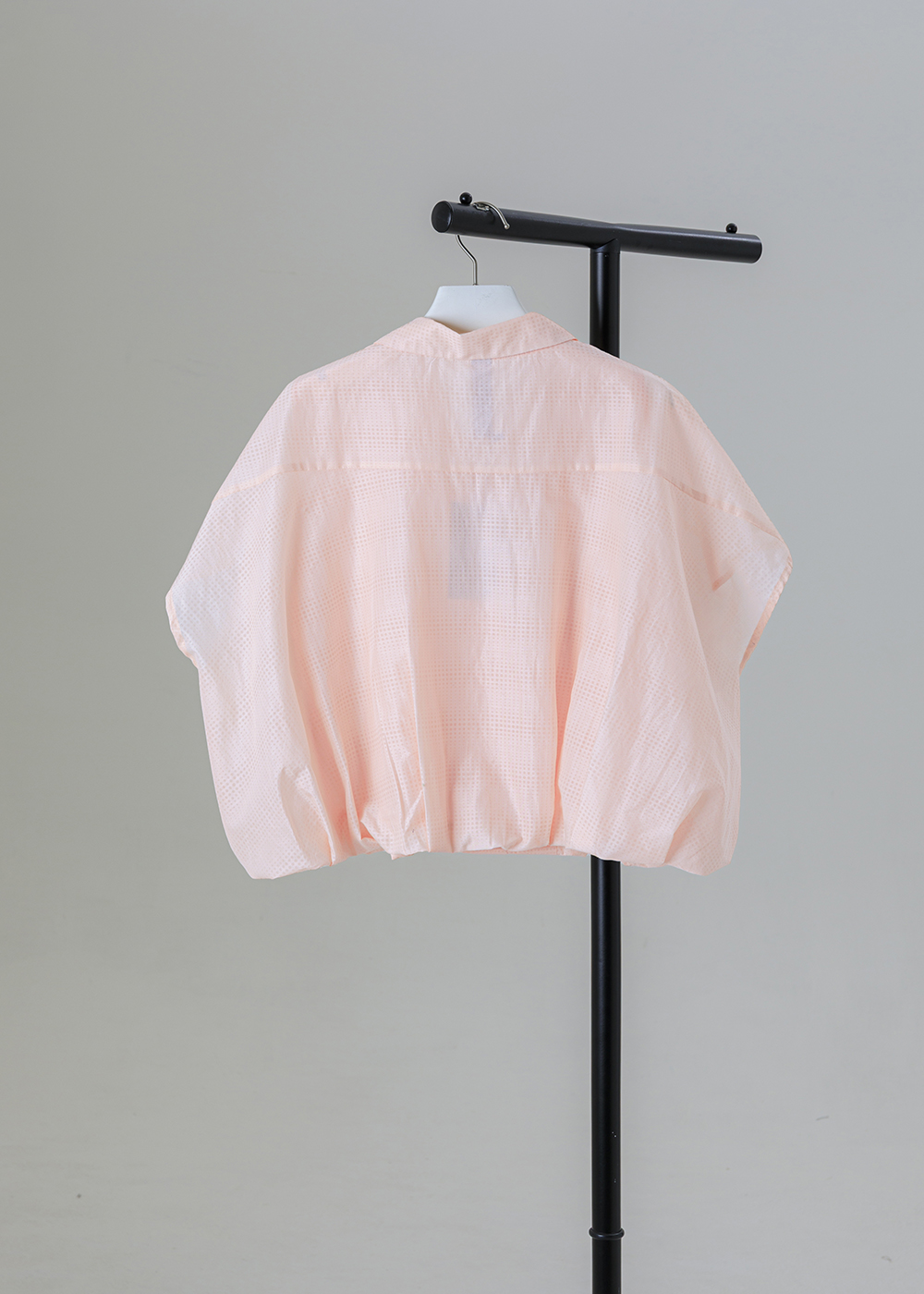 • 隱晦點點 • 幾何架構微格紋繭型襯衫