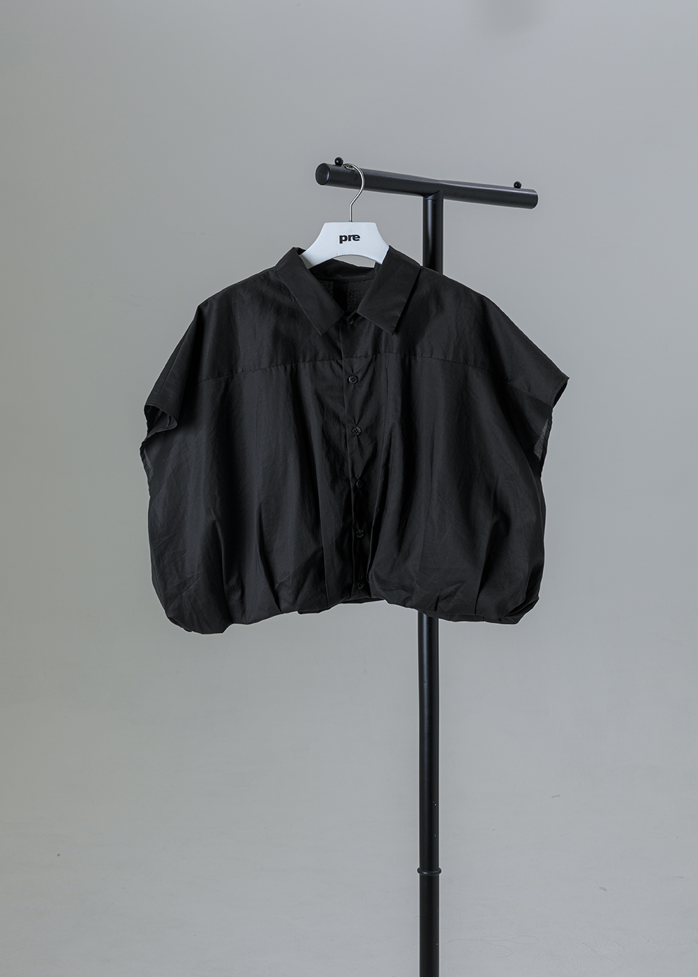 • 隱晦點點 • 幾何架構微格紋繭型襯衫