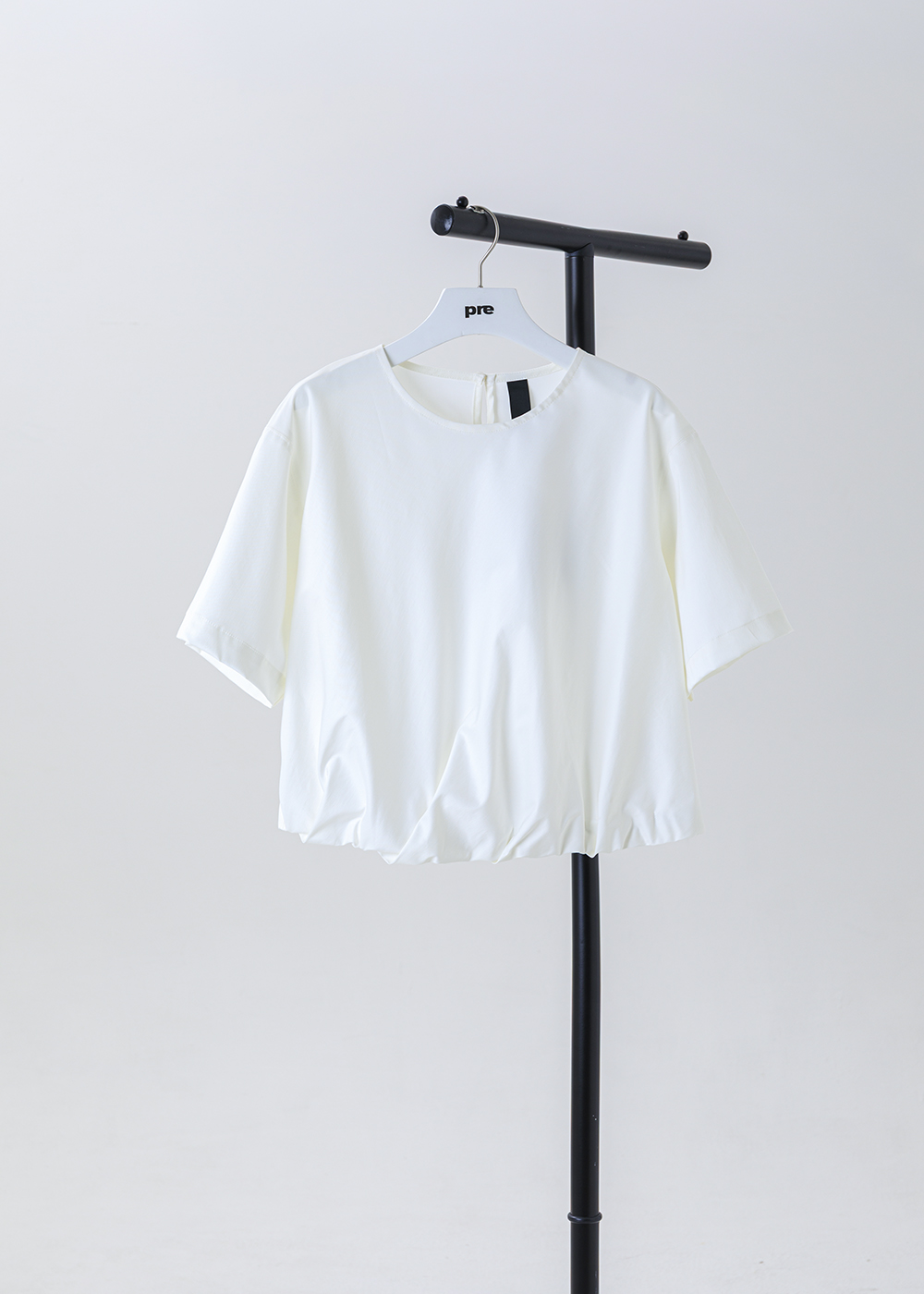 |忘穿・渾然| 泡襬箱型短上衣