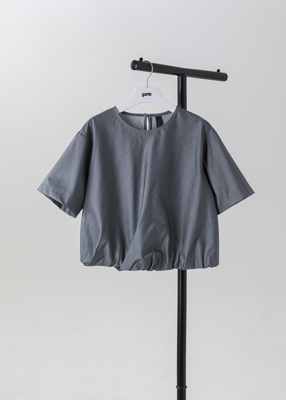 |忘穿・渾然| 泡襬箱型短上衣