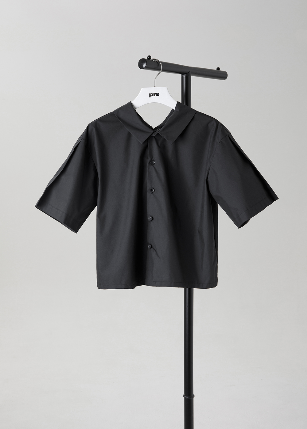 風廊袖口開衩箱型襯衫