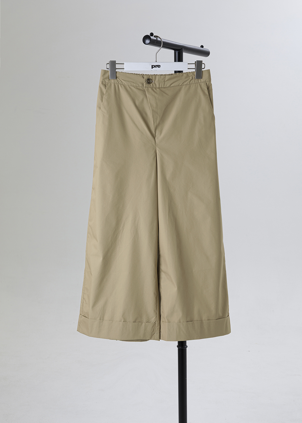 清廓A字寬版反摺褲