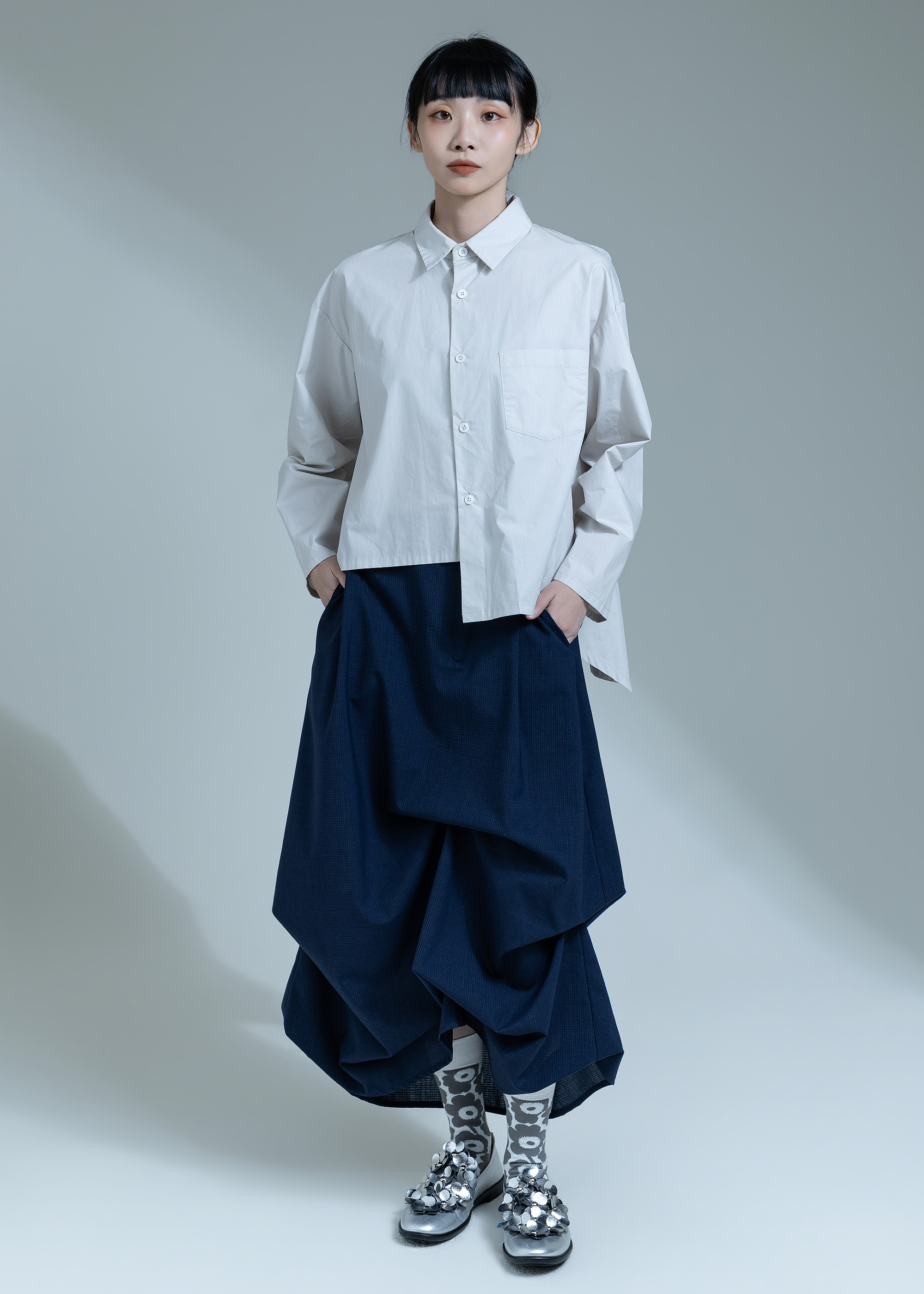 Asymmetric  blouse