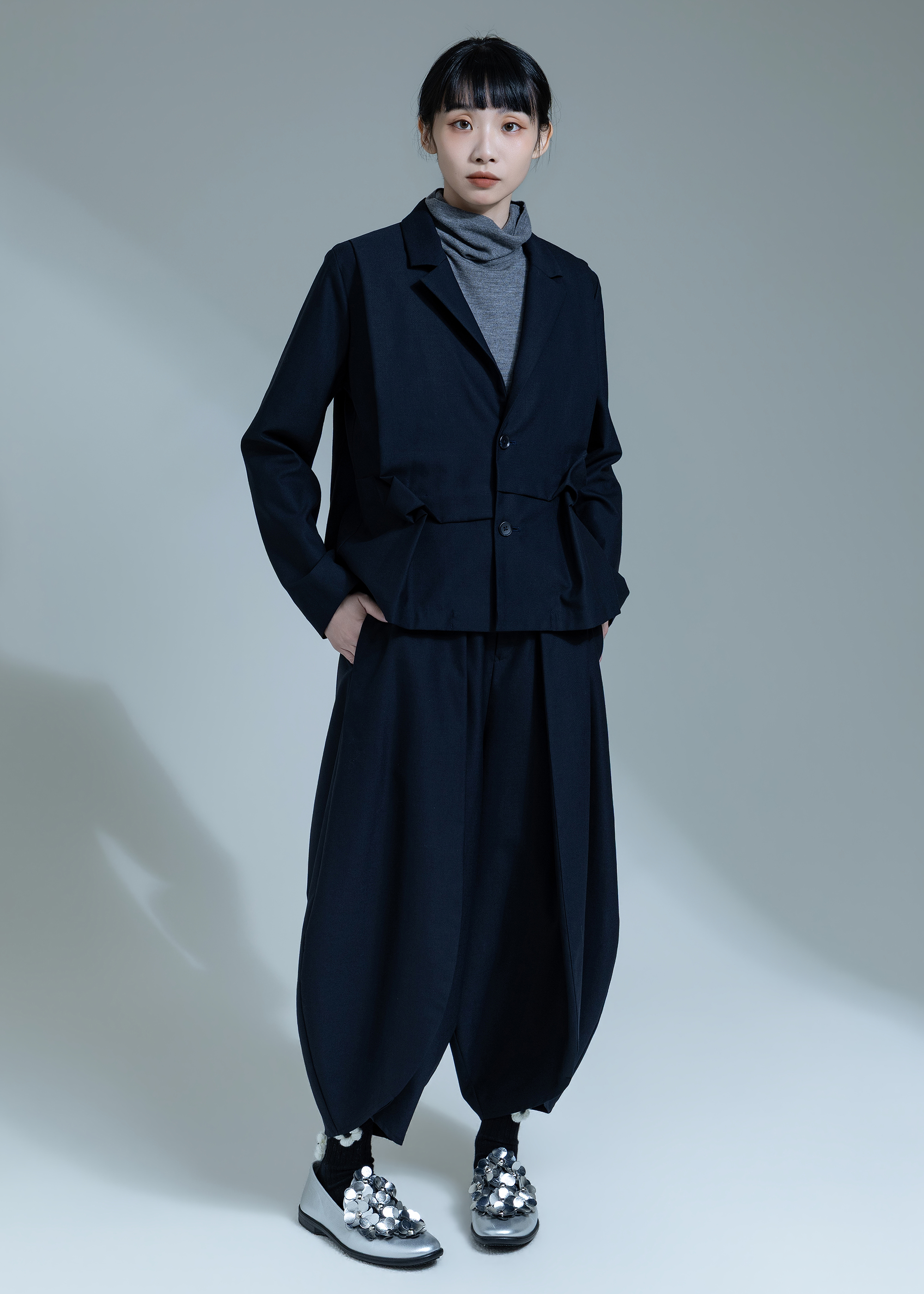 Single-Breasted Suit Jacket 
